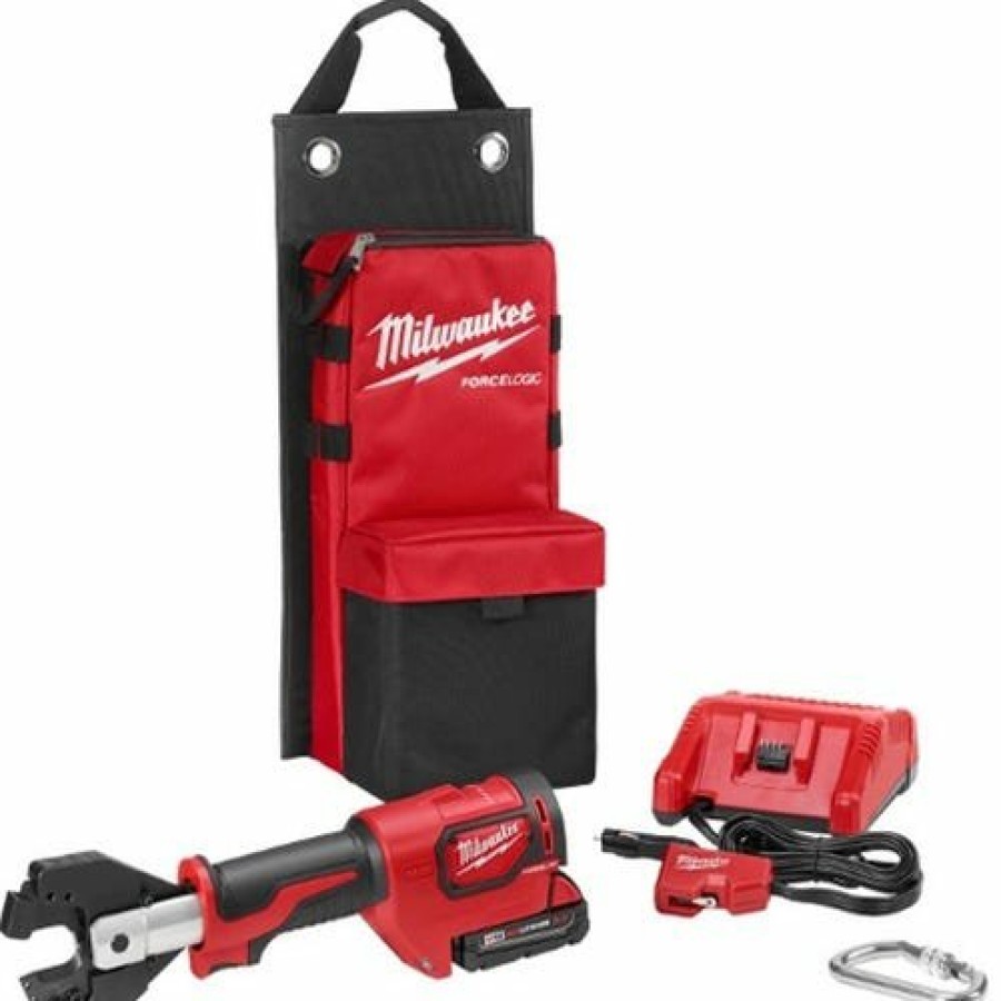 Power Tools Milwaukee Tools | Milwaukee M18 Cable Cutter Force Logic 6 Ton 477 Acsr Jaws Kit 2672-21S