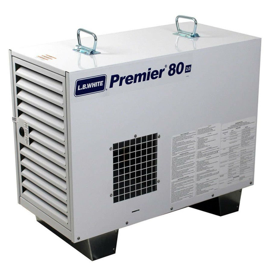 Power Tools L.B. White | L.B. White Premier 80 Df 2.0 Duel Fuel Enclosed Flame Portable Heater 80,000 Btus