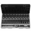 Hand Tools Grey Pneumatic Sockets | Grey Pneumatic 29 Piece 1/2" Drive Metric 6 Point Deep Duo-Socket Set 82629Md