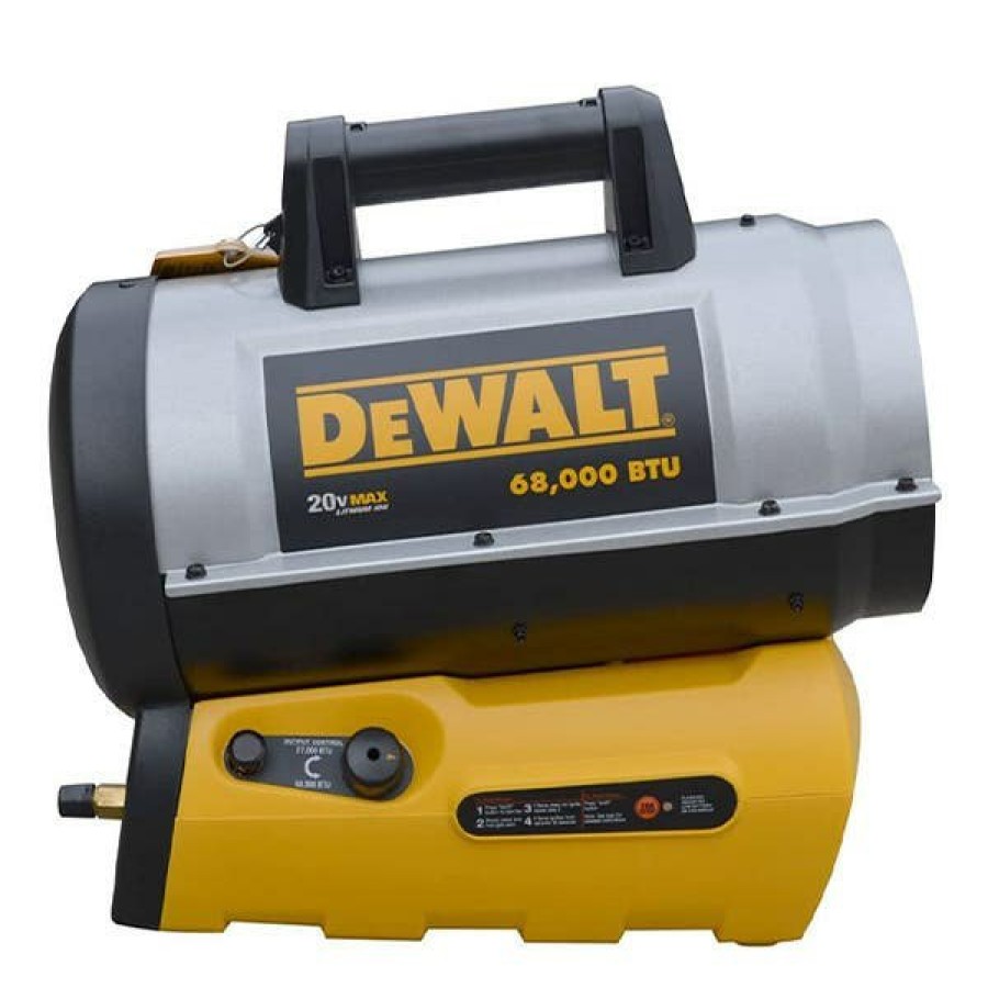 Power Tools DeWalt | Dewalt 20V Cordless Forced Air Propane Heater 70,000 Btus Dxh70Cfav