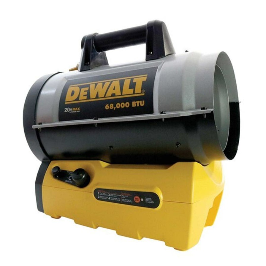 Power Tools DeWalt | Dewalt 20V Cordless Forced Air Propane Heater 70,000 Btus Dxh70Cfav