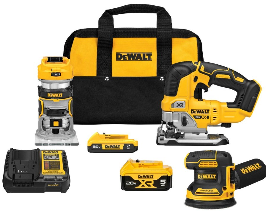 Power Tools DeWalt | Dewalt 20V Max* 3 Tool Combo Kit Dw-Dck307D1P1