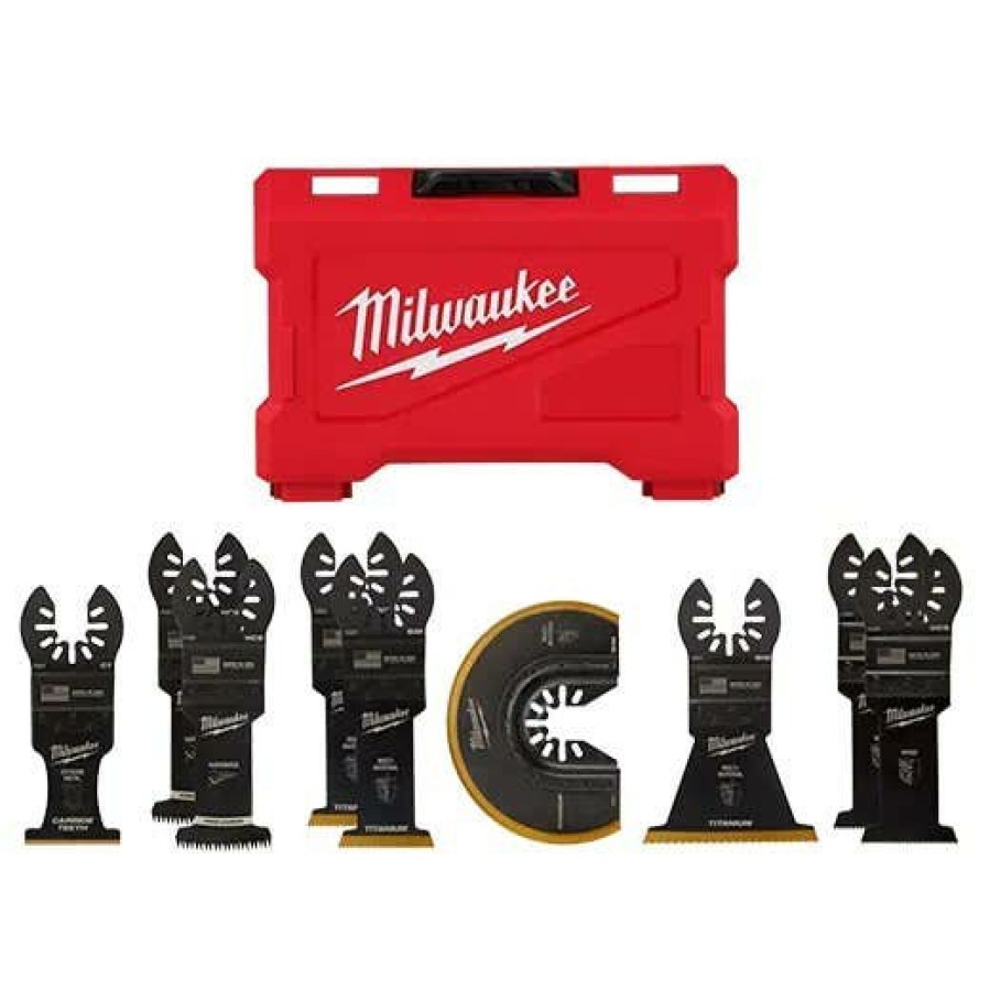 Accessories Milwaukee Tools | Milwaukee Open-Lok 9Pc Multi-Tool Blade Kit 49-10-9113