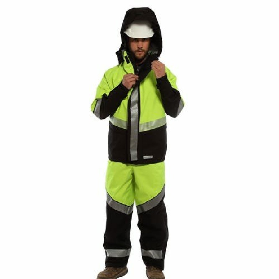 Safety & Work Wear NSA | Drifire Hydrolite Fr Fluorescent Yellow Extreme Weather Kit Nsa-Kithydro-Yb-Gr