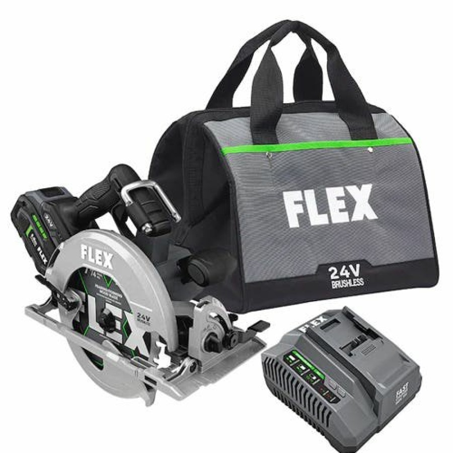 Power Tools FLEX | Flex 24V 7-1/4" Circular Saw Kit (8.0Ah) Fx2141-1D