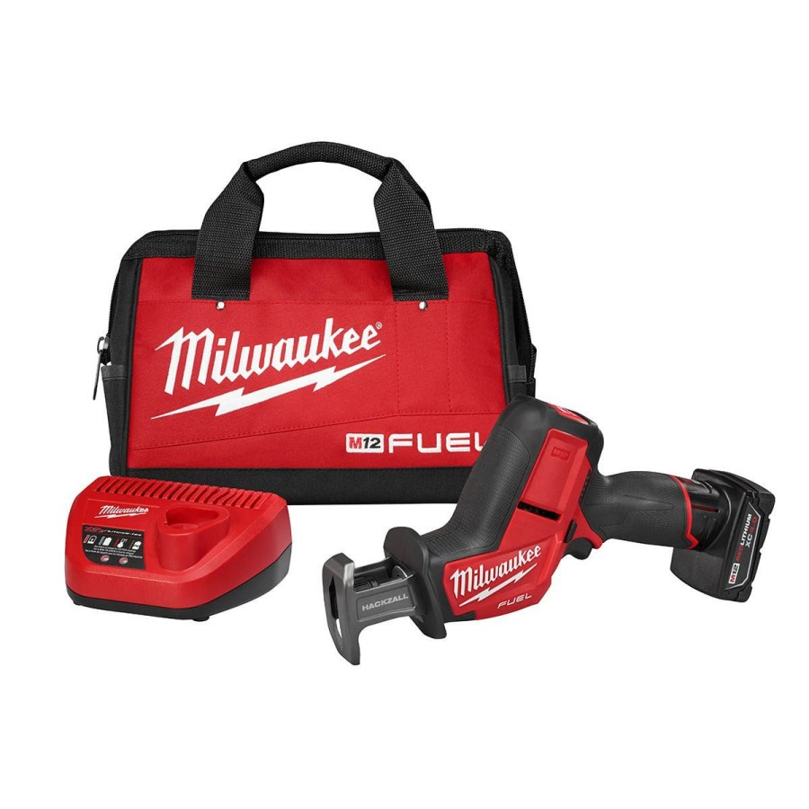 Power Tools Milwaukee Tools | Milwaukee M12 Fuel Hackzall Reciprocating Saw Kit 2520-21Xc