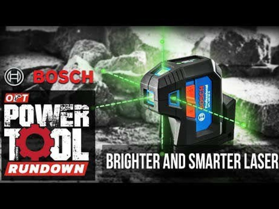 Power Tools Bosch Power Tools | Bosch 125' Self-Leveling Three-Point Green Beam Alignment Plumb & Level Laser Gpl100-30G