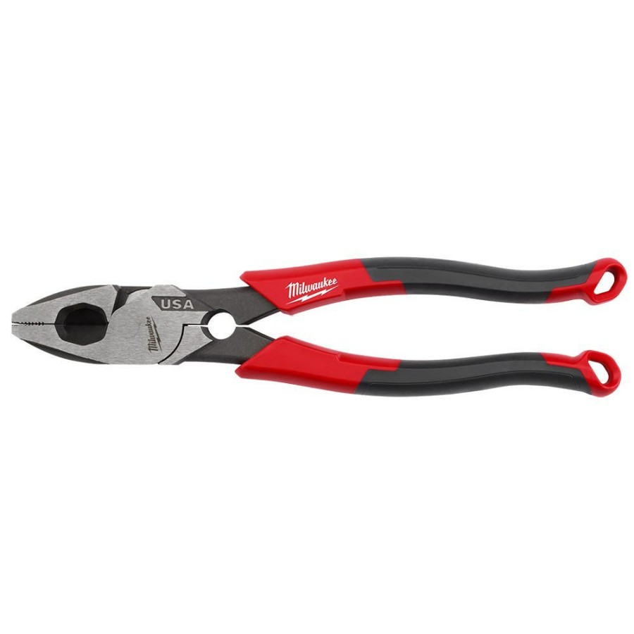 Hand Tools Milwaukee Tools | Milwaukee 9" Lineman'S Comfort Grip Pliers W/ Thread Cleaner (Usa) Mt550T