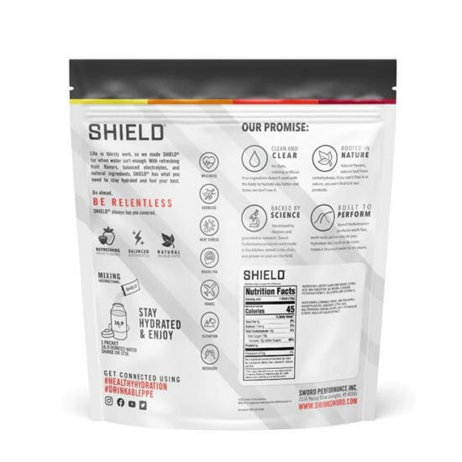 Safety & Work Wear Shield Hydration | Shield Electrolyte Hydration Powder Mixes Single Serve Box Of 100 Lemonade 02-01-01-100-Lm