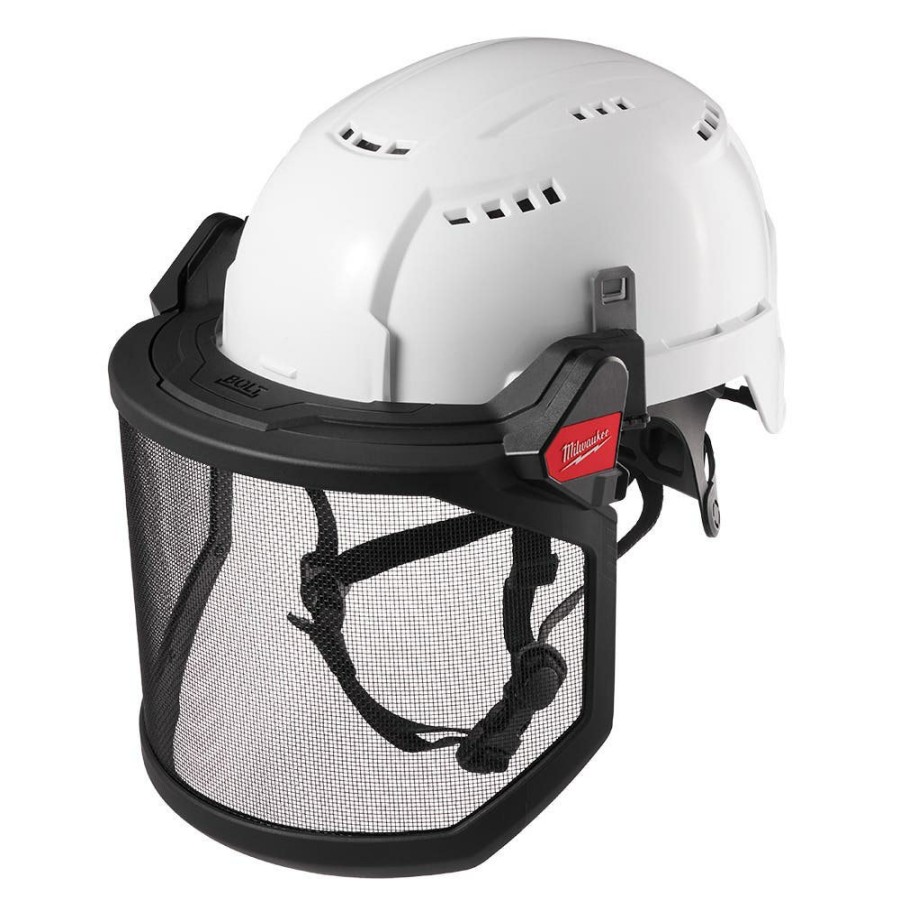 Safety & Work Wear Milwaukee Tools | Milwaukee Bolt Full Face Shield - Metal Mesh 48-73-1430