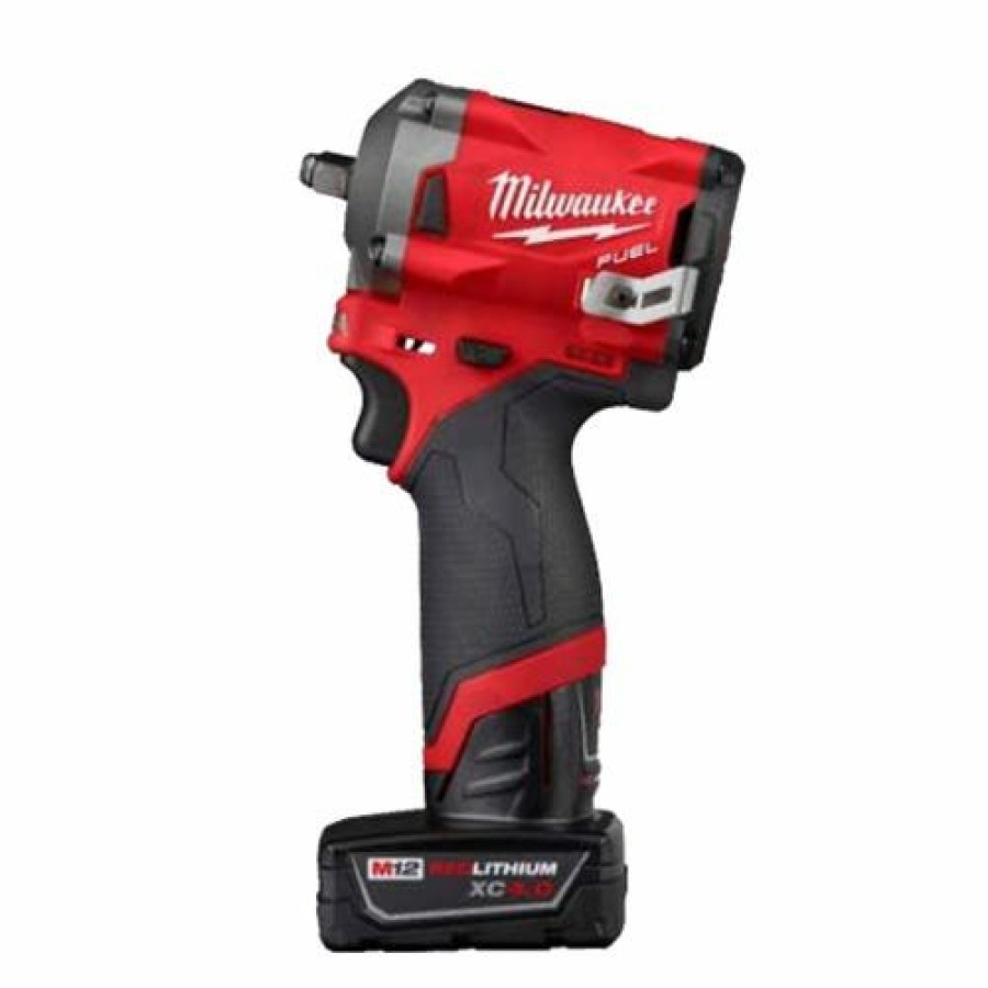 Power Tools Milwaukee Tools | Milwaukee M12 Fuel Stubby 3/8" Impact Wrench (4.0Ah/2.0Ah) Kit 2554-22