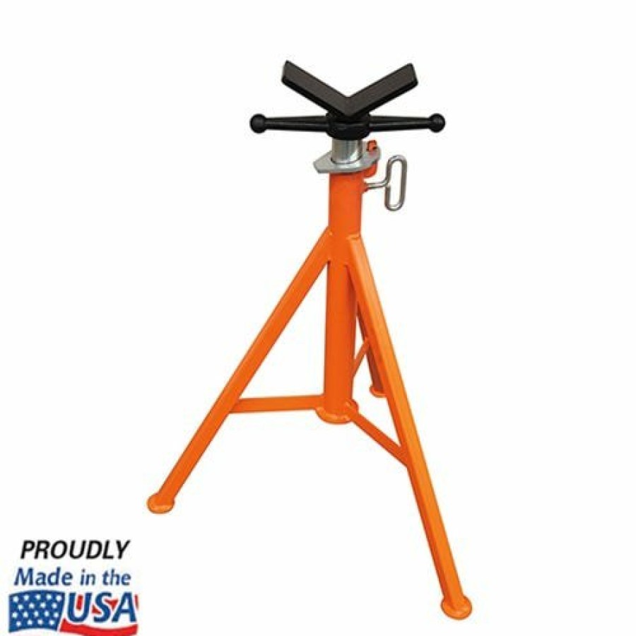 Hardware & Jobsite Supplies Jackson Pipe Fitting Tools | Jackson V-Head 12" Pipe Stand 2500 Lbs Capacity 436