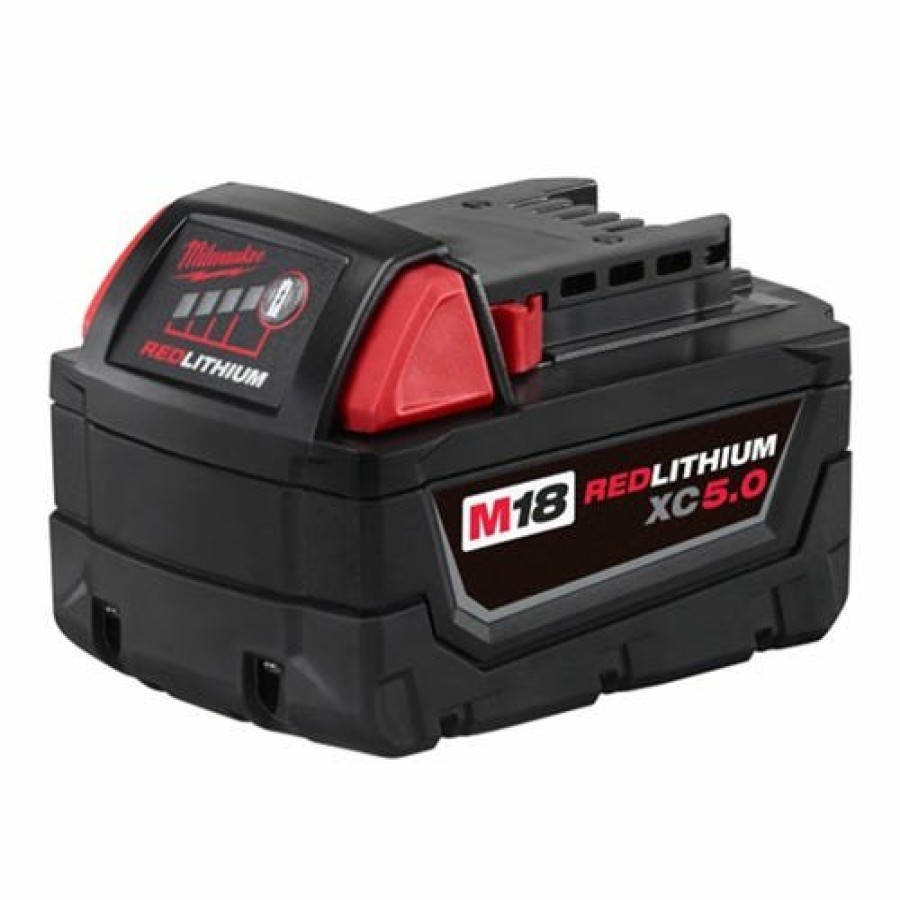 Power Tools Milwaukee Tools | Milwaukee M18 Red Lithium 5.0 Ah Xc Battery 48-11-1850