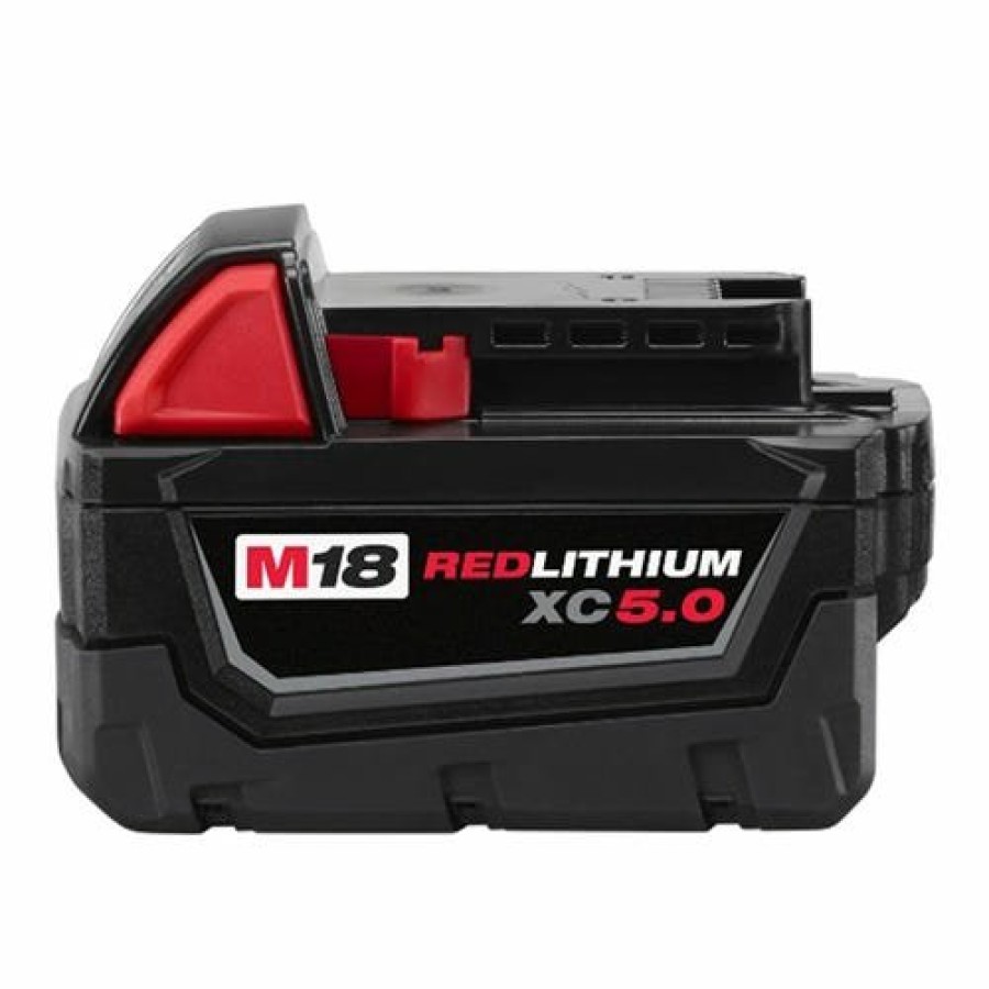 Power Tools Milwaukee Tools | Milwaukee M18 Red Lithium 5.0 Ah Xc Battery 48-11-1850