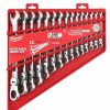 Hand Tools Milwaukee Tools | Milwaukee 15 Pc. Sae Flex Head Ratcheting Combination Wrench Set 48-22-9413