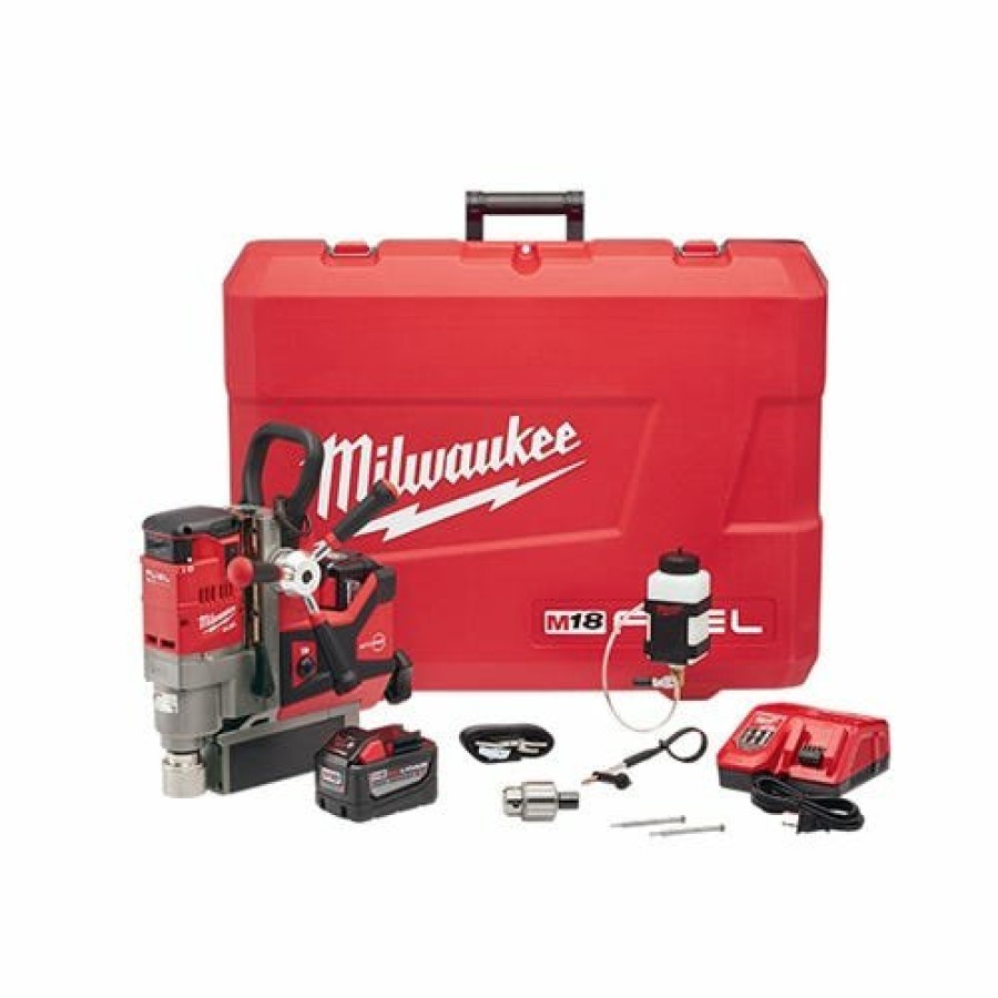 Power Tools Milwaukee Tools | Milwaukee M18 Fuel 1-1/2" Magnetic Drill (9.0Ah) Kit 2787-22Hd