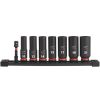 Accessories Milwaukee Tools | Milwaukee 8 Piece Shockwave Impact Duty 3/8" Drive Metric Deep 6 Point Socket Set 49-66-7021