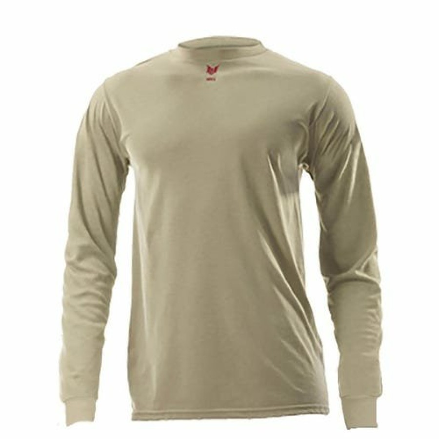 Safety & Work Wear NSA | Drifire Fr Lightweight Desert Sand Long Sleeve T-Shirt Nsa-Df2-Cm-446Ls-Ds