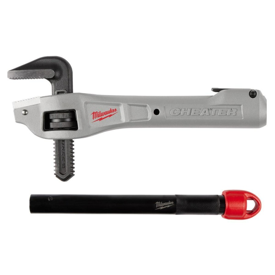 Hand Tools Milwaukee Tools | Milwaukee Cheater Aluminum Offset Adaptable Pipe Wrench 48-22-7322