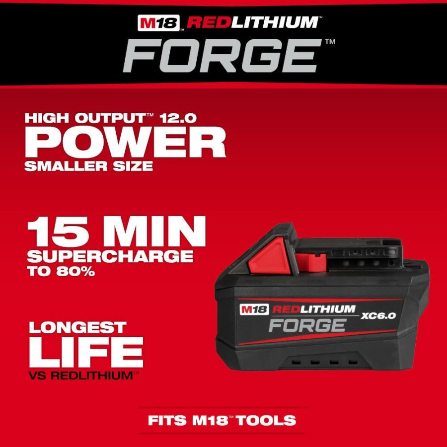 Power Tools Milwaukee Tools | Milwaukee M18 Redlithium Forge Xc6.0 Battery Pack 48-11-1861