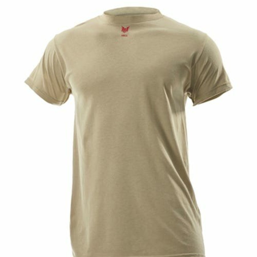 Safety & Work Wear NSA | Drifire Fr Lightweight Desert Sand Short Sleeve T-Shirt Nsa-Df2-Cm-446Ts-Ds