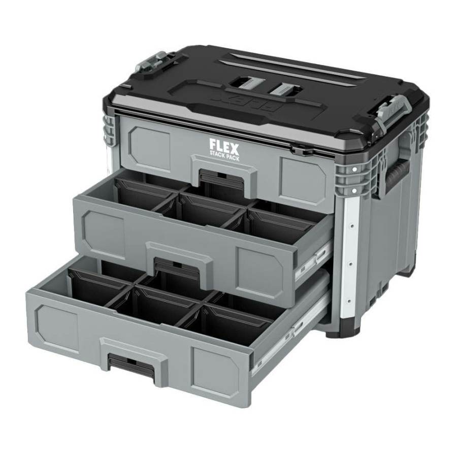 Hardware & Jobsite Supplies FLEX | Flex Stack Pack 3-Drawer Tool Box Fs1105