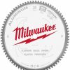 Accessories Milwaukee Tools | Milwaukee 14" 80 Tooth 1" Arbor Circular Saw Aluminum Cutting Blade 48-40-4370