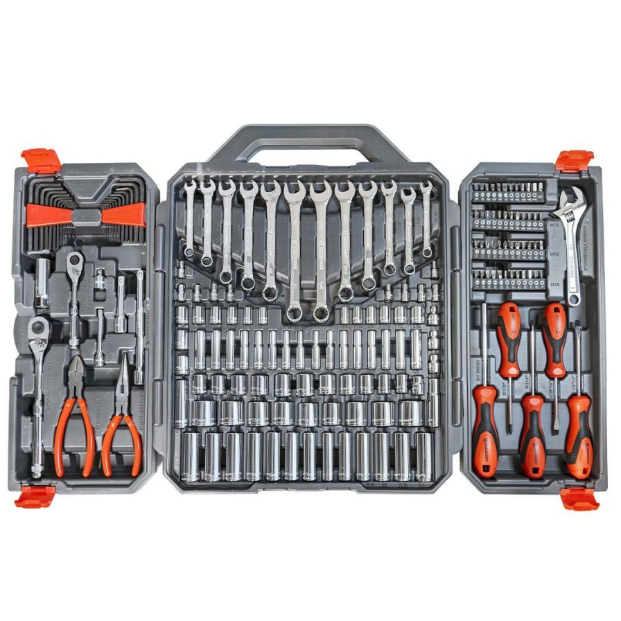 Hand Tools Crescent Tools | Crescent 180 Pc. 1/4" & 3/8" Drive 6 Point Sae/Metric Professional Tool Set Ctk180