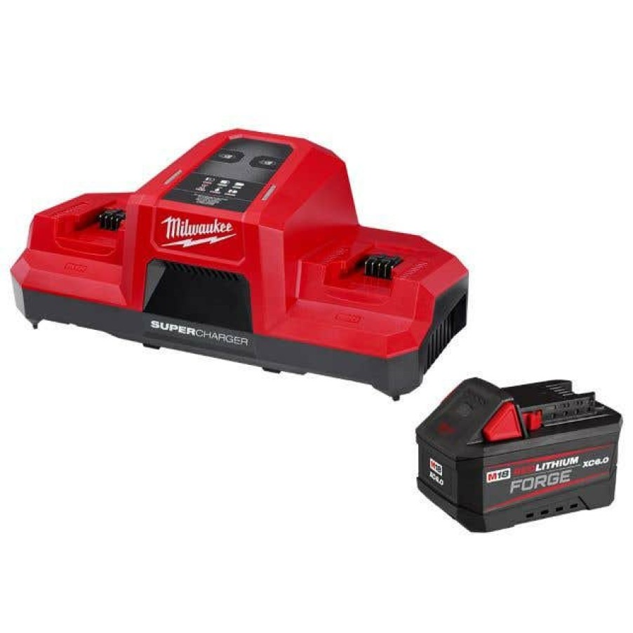 Power Tools Milwaukee Tools | Milwaukee M18 6.0Ah Battery Starter Kit 48-59-1861