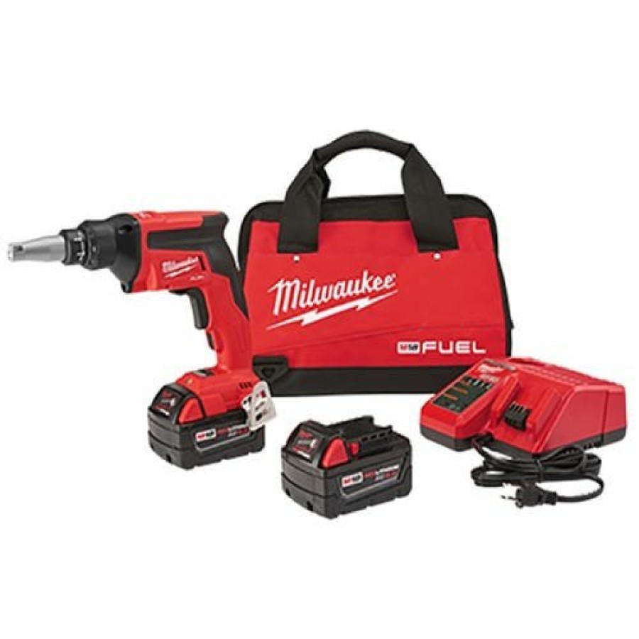 Power Tools Milwaukee Tools | Milwaukee M18 Fuel Cordless Drywall Screw Gun (5.0Ah) Kit 2866-22