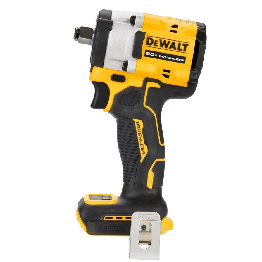 Power Tools DeWalt | Dewalt Atomic 20V Max 1/2" Cordless Impact Wrench 2 Battery Kit W/ Hog Ring Anvil Dcf921P2