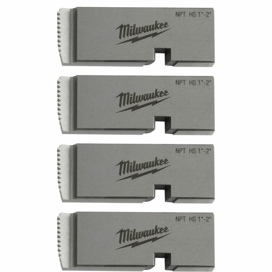 Accessories Milwaukee Tools | Milwaukee Milwaukee 1"-2" High Speed Npt Universal Pipe Threading Dies 48-36-1204