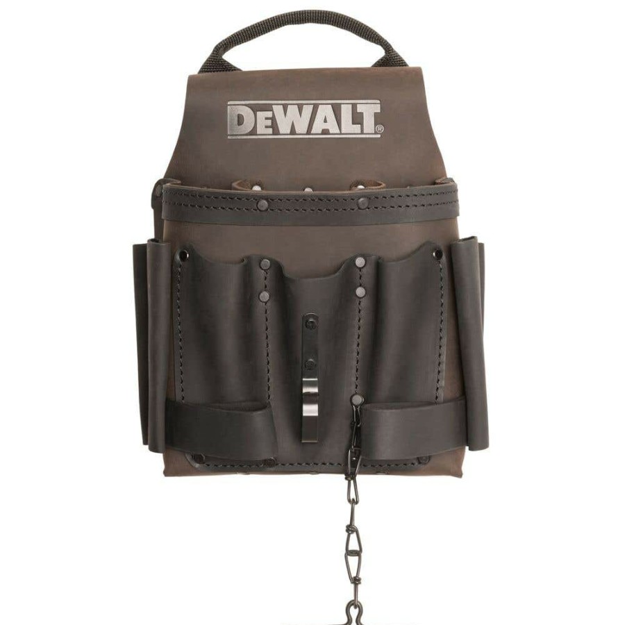 Safety & Work Wear DeWalt | Dewalt Leather Electrician Pouch Dwst550114