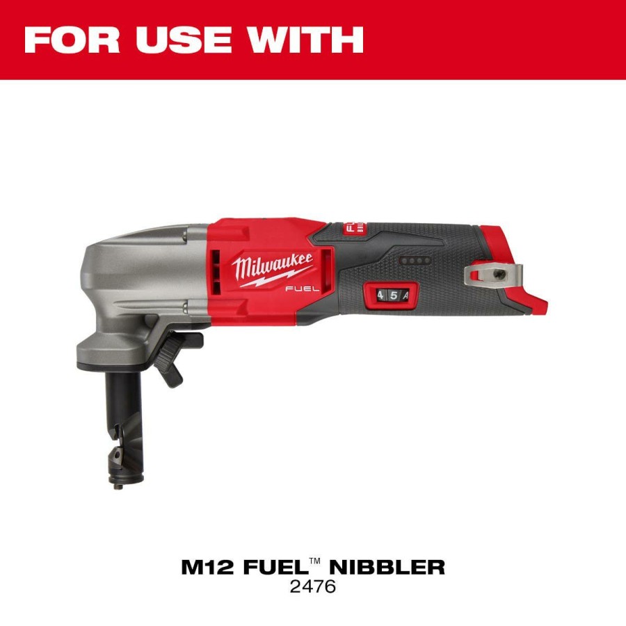 Accessories Milwaukee Tools | Milwaukee M12 Fuel 16 Ga Nibbler Punch & Die Set 48-44-0272