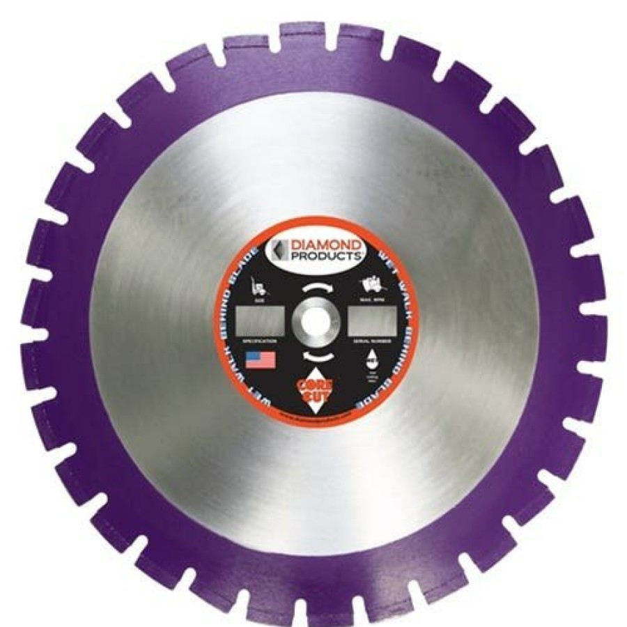 Accessories Diamond Products | Diamond Products 26" X .165 X 1" Imperial Purple Asphalt Wet Blade 36825