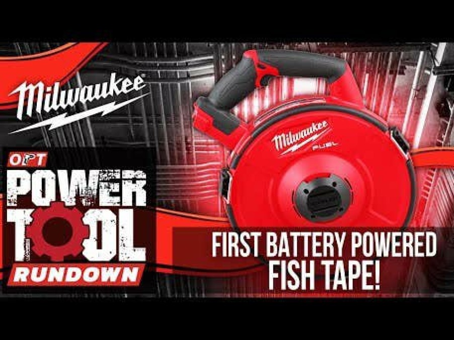 Power Tools Milwaukee Tools | Milwaukee M18 Fuel Angler 120' Steel Pulling Fish Tape Kit 2873A-22