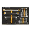 Hand Tools Gearwrench Tools | Gearwrench 28 Pc. 72-Tooth 12 Point Metric Standard & Stubby Combination Ratcheting Wrench Set With Eva Foam Tray 86527