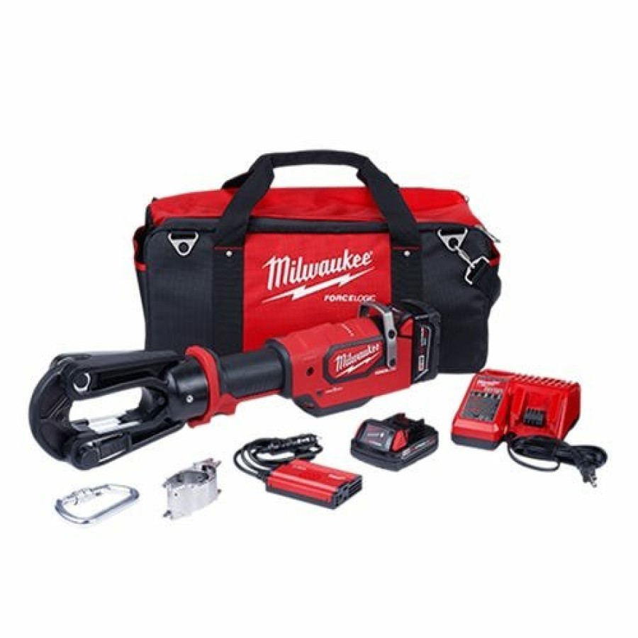 Power Tools Milwaukee Tools | Milwaukee M18 15-Ton Crimper Force Logic One-Key (2.0Ah/5.0Ah) Kit 2879-22