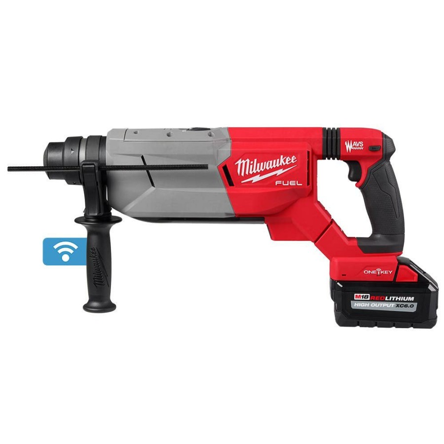 Power Tools Milwaukee Tools | Milwaukee M18 Fuel 1-1/4" Sds Plus D-Handle Rotary Hammer Kit W/ One-Key 2916-22