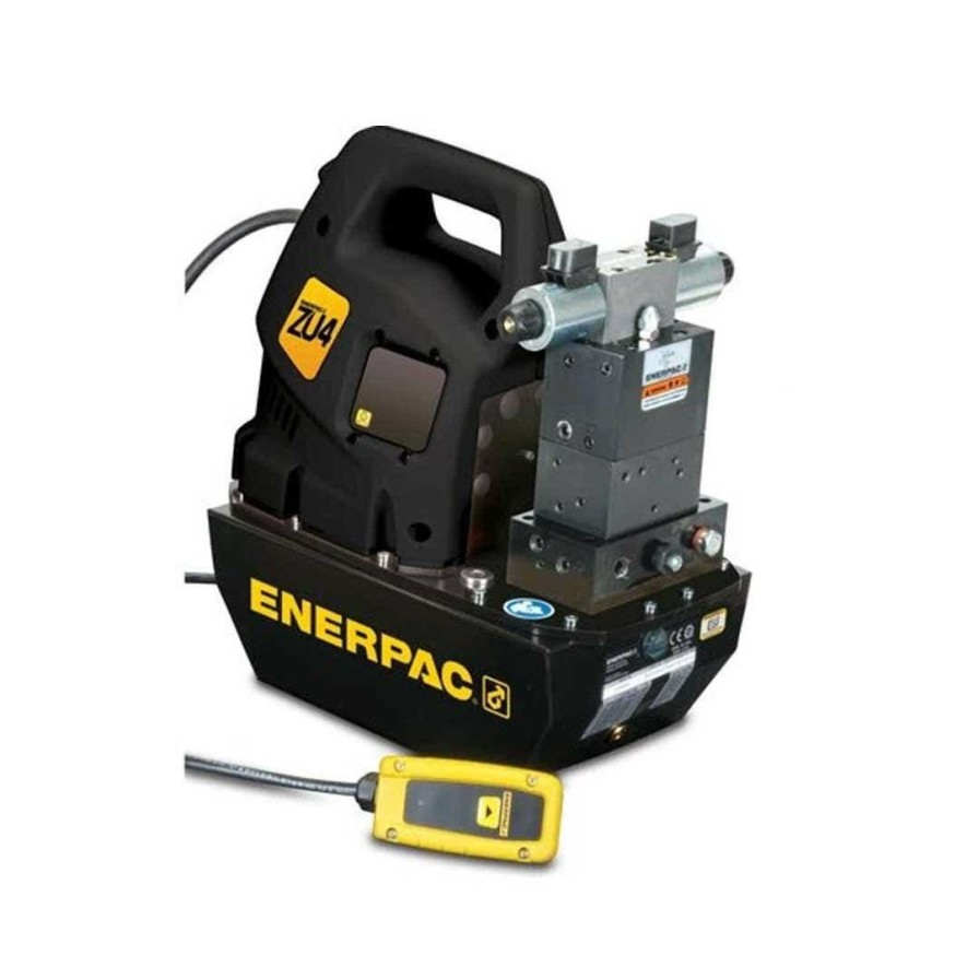 Power Tools Enerpac | Enerpac 115V, 3/3 Solenoid Valve With Pendant Electric Hydraulic Pump Zu4308Sb