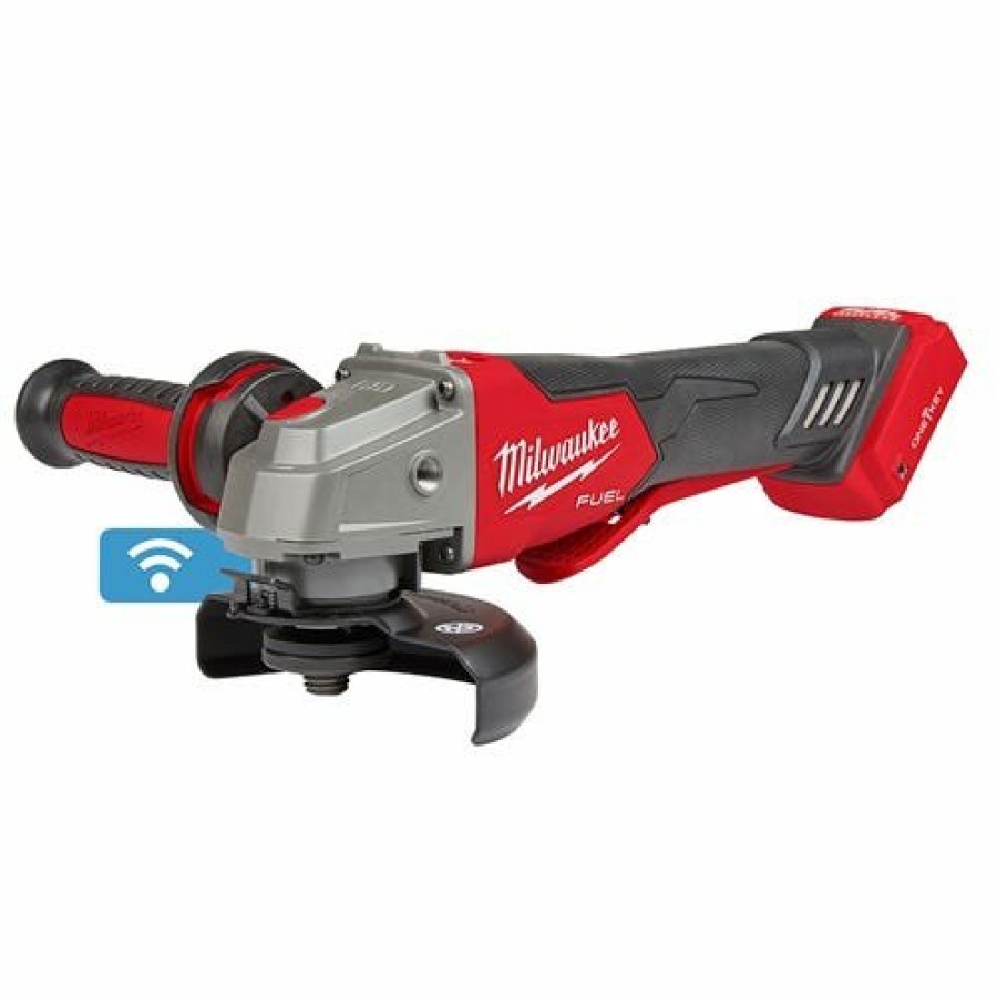 Power Tools Milwaukee Tools | Milwaukee M18 Fuel 5" Braking Grinder Paddle Switch W/ One-Key, No Lock (6.0Ah) Kit 2882-22