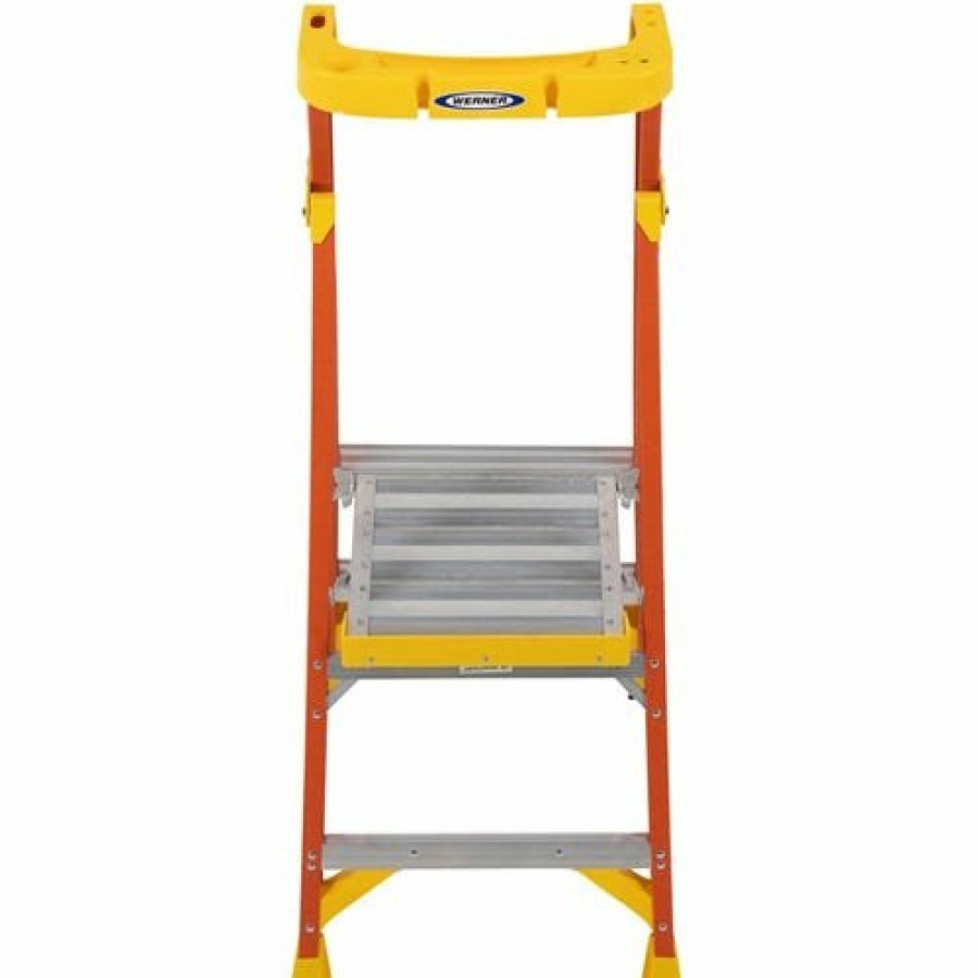 Hardware & Jobsite Supplies Werner | Werner 8' Fiberglass Podium Ladder 2' Platform Type Ia Pd6202