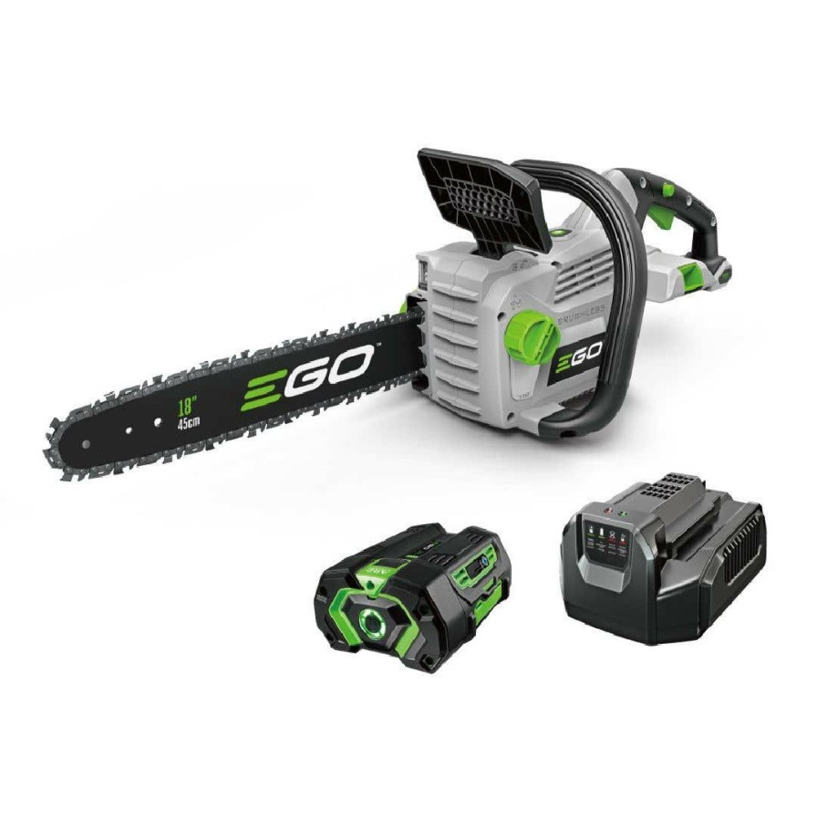 Power Tools EGO Power Equipment | Ego 56V Power+ 18" Chainsaw W/ 4.0Ah Battery Cs1803