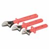 Hand Tools Wiha Tools USA | Wiha 3 Piece Insulated Adjustable Wrench Set 76290