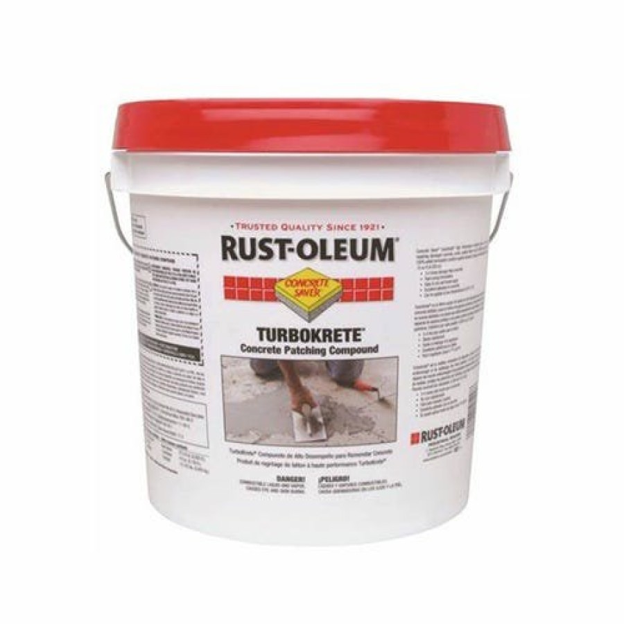 Hardware & Jobsite Supplies Rust-Oleum | Rust-Oleum Concrete Saver 2 Gallon Turbokrete Concrete Patching Epoxy Compound Gallon Kit 253479