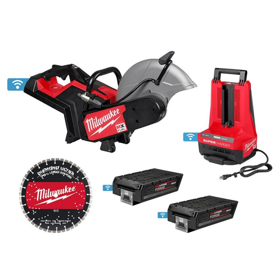 Power Tools Milwaukee Tools | Milwaukee Mx Fuel 14" Cut-Off Saw W/ Rapidstop Brake Kit Mxf315-2Xc