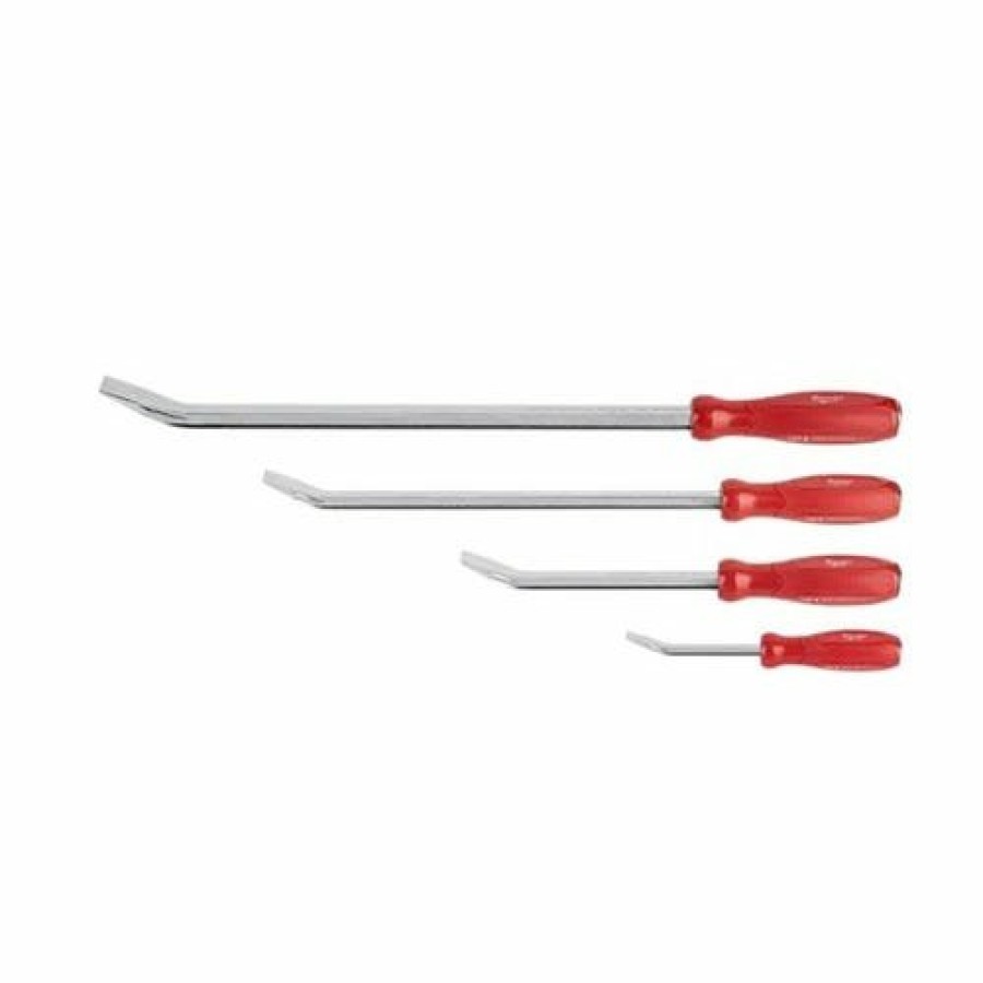 Hand Tools Milwaukee Tools | Milwaukee 4 Piece Pry Bar Set 48-22-9214