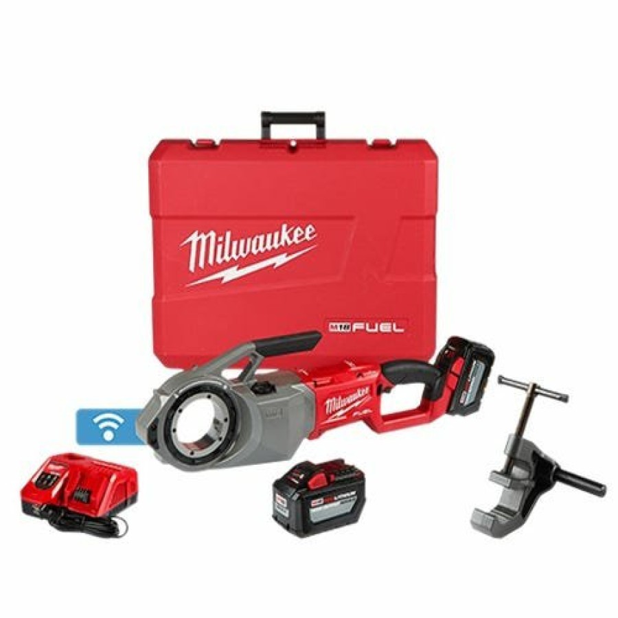 Power Tools Milwaukee Tools | Milwaukee M18 Fuel Pipe Threader One-Key (12.0Ah) Kit 2874-22Hd