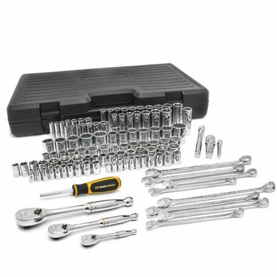 Hand Tools Gearwrench Tools | Gearwrench 110 Piece Mechanics Tool Set W/ Blow Mold Case 89058