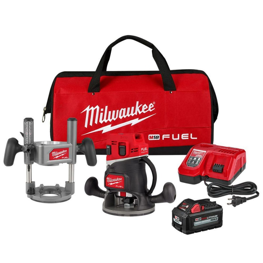 Power Tools Milwaukee Tools | Milwaukee M18 Fuel 1/2" Router Kit 2838-21